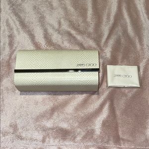 Jimmy Choo Sunglass Case with wipe cloth